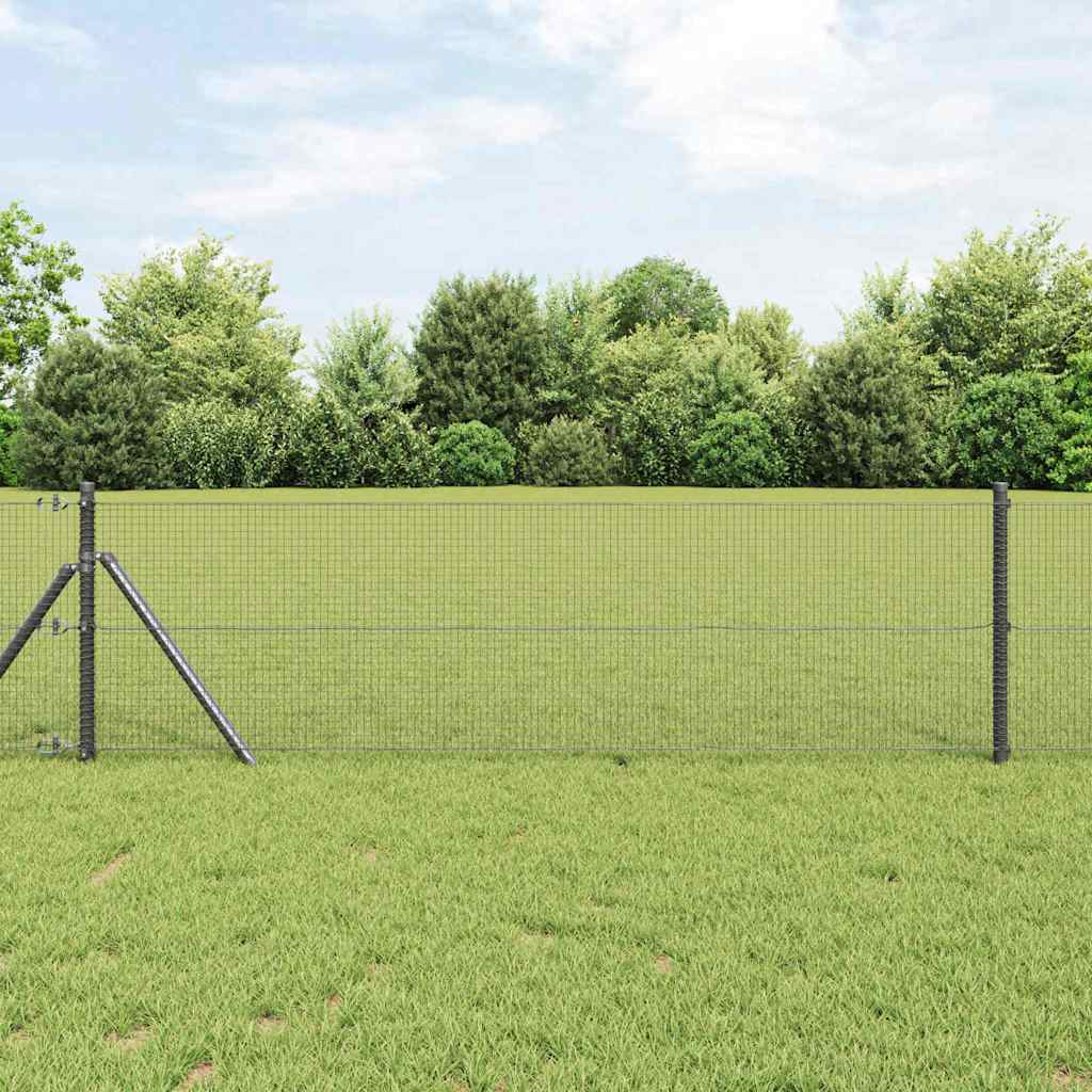 vidaXL Ogrodzenie z spawanej siatki do mocowania w ziemi 50 x 0,6 m