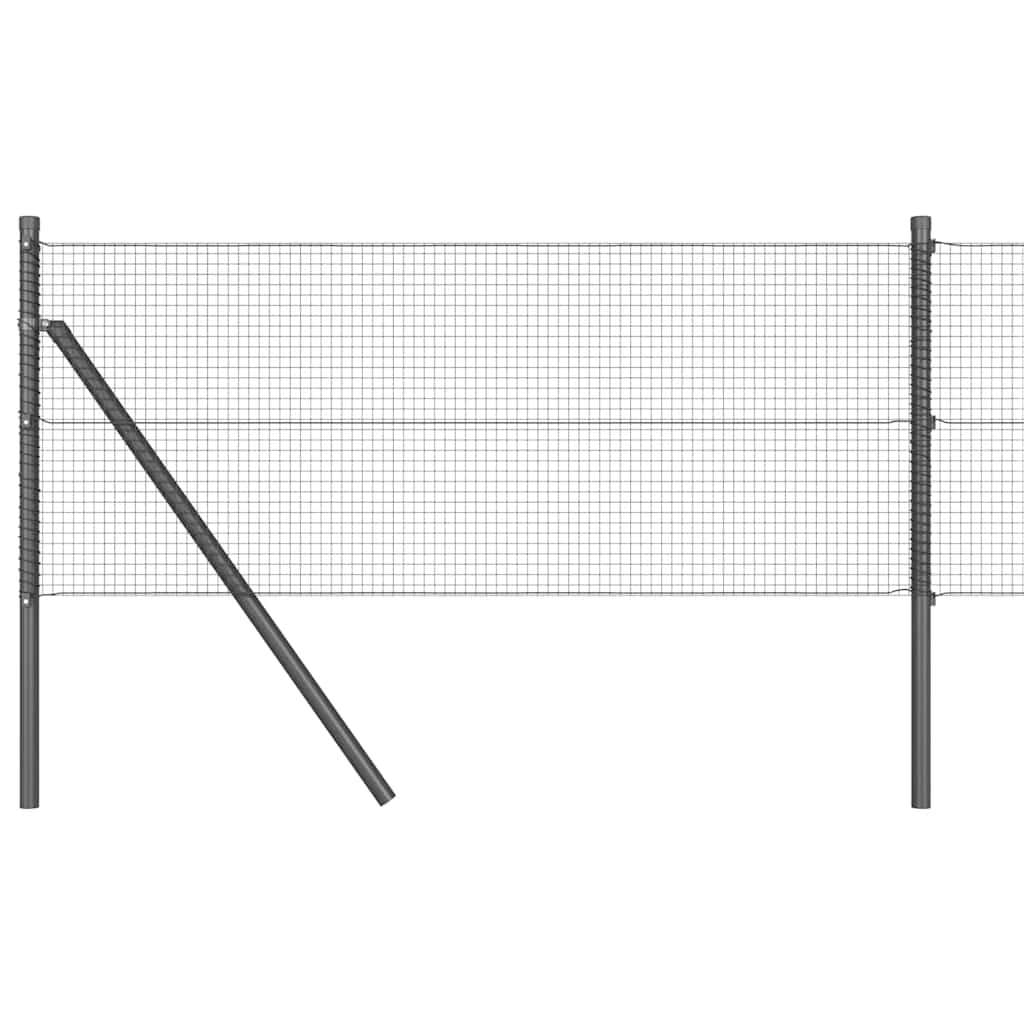 vidaXL Ogrodzenie z spawanej siatki do mocowania w ziemi 50 x 0,6 m