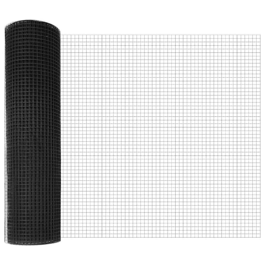 vidaXL Ogrodzenie z spawanej siatki do mocowania w ziemi 50 x 0,6 m