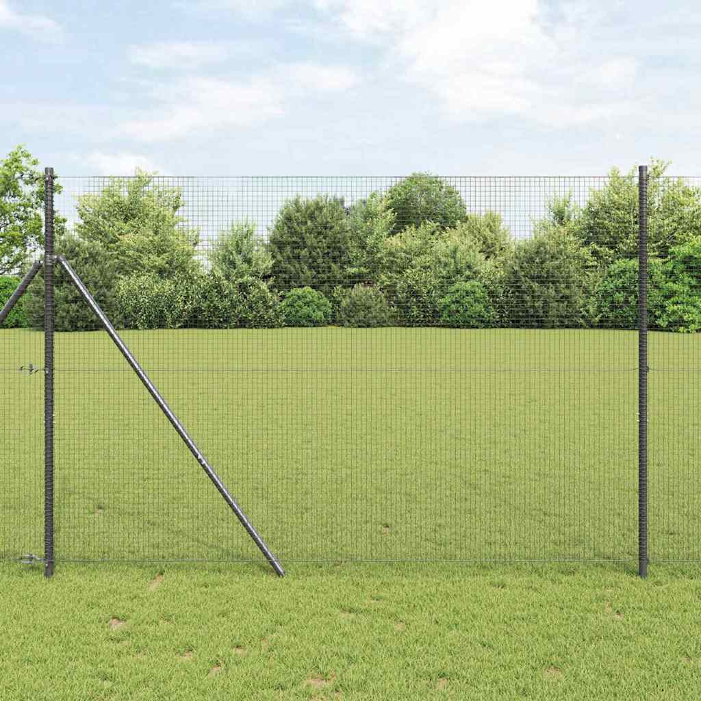 vidaXL Ogrodzenie spawane do mocowania w gruncie 50 x 1,4 m (S x W)