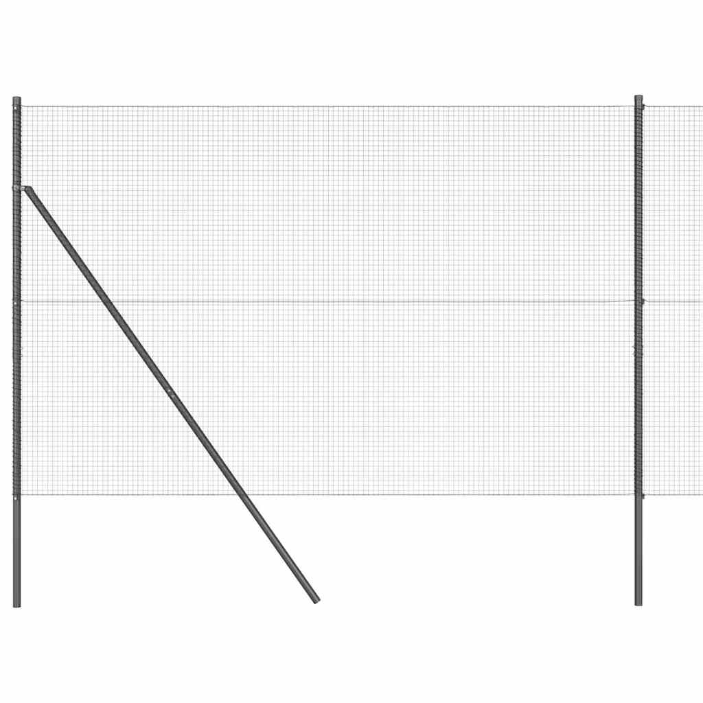 vidaXL Ogrodzenie spawane do mocowania w gruncie 50 x 1,4 m (S x W)