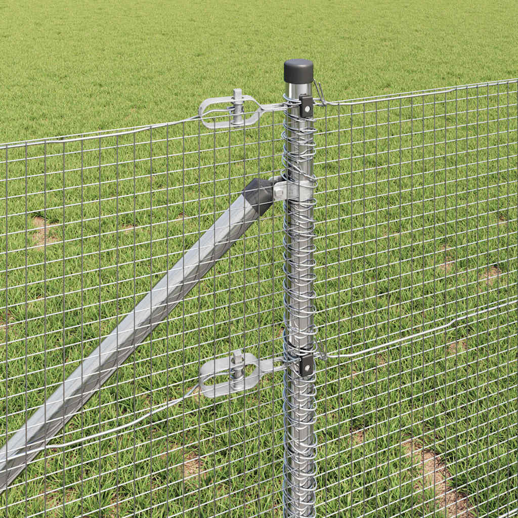 vidaXL Ogrodzenie z drutu spawanego z kolcami 10 x 1 m (S x W)
