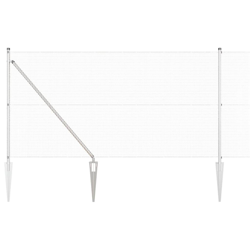 vidaXL Ogrodzenie z drutu spawanego z kolcami 10 x 1 m (S x W)