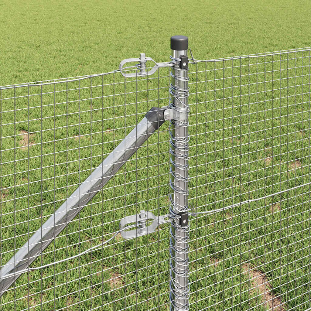 vidaXL Ogrodzenie z drutu spawanego z kolcami 10 x 1 m (S x W)