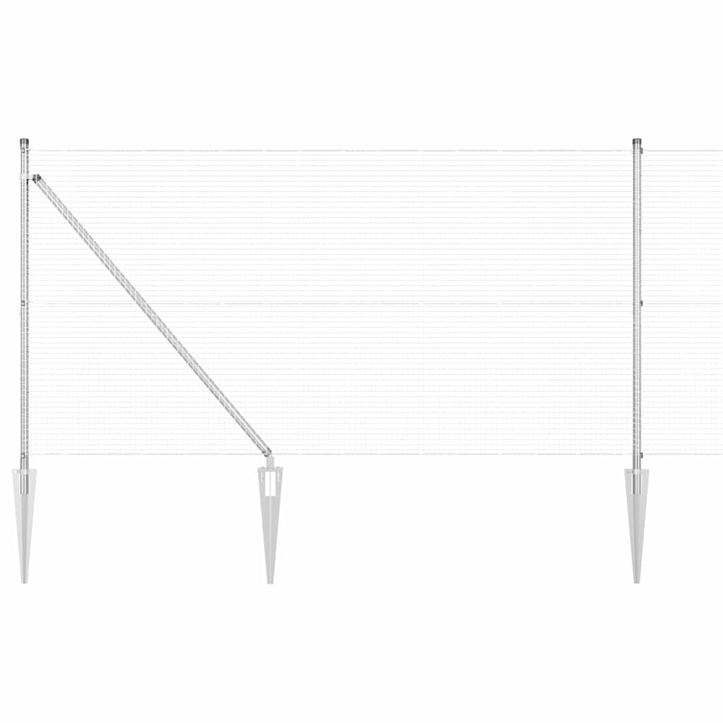 vidaXL Ogrodzenie z drutu spawanego z kolcami 10 x 1 m (S x W)