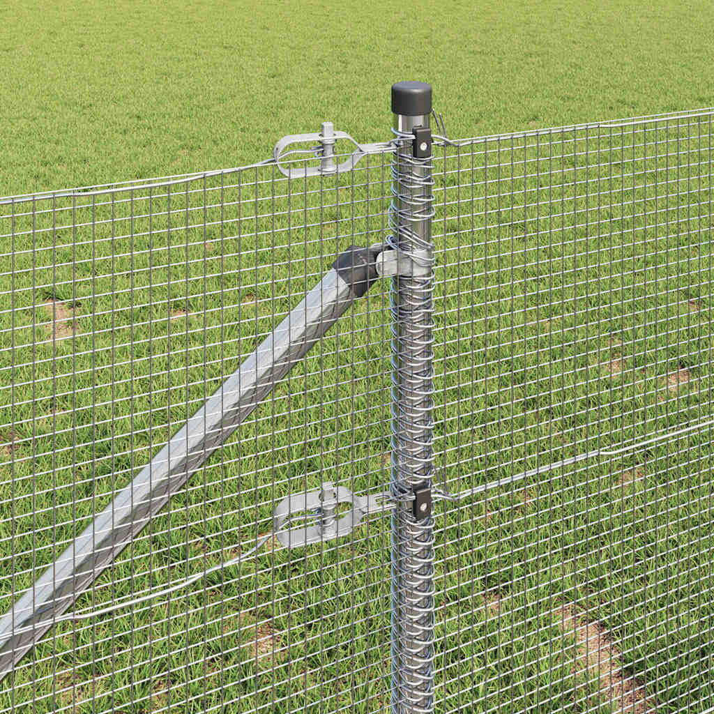 vidaXL Ogrodzenie z drutu spawanego z kolcami 50 x 1 m Stal ocynkowana