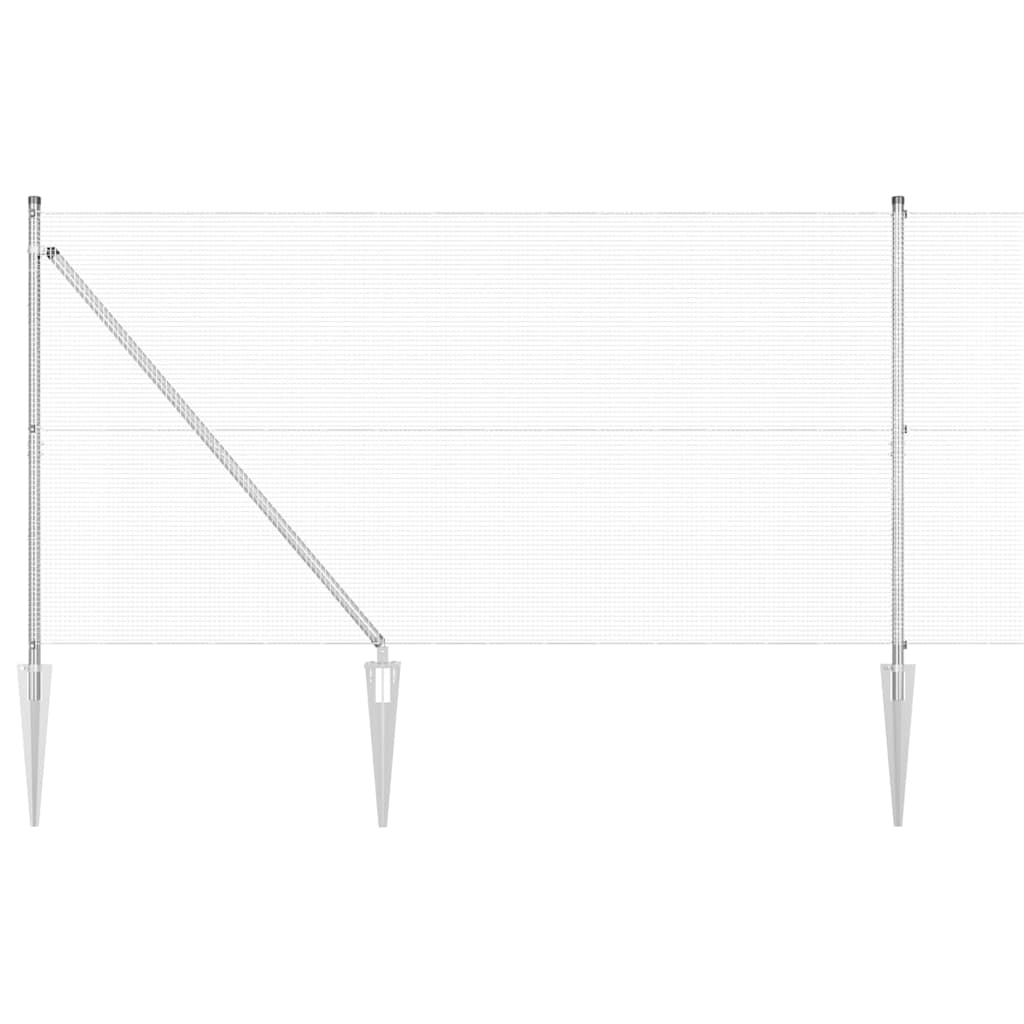 vidaXL Ogrodzenie z drutu spawanego z kolcami 50 x 1,2 m (S x W)