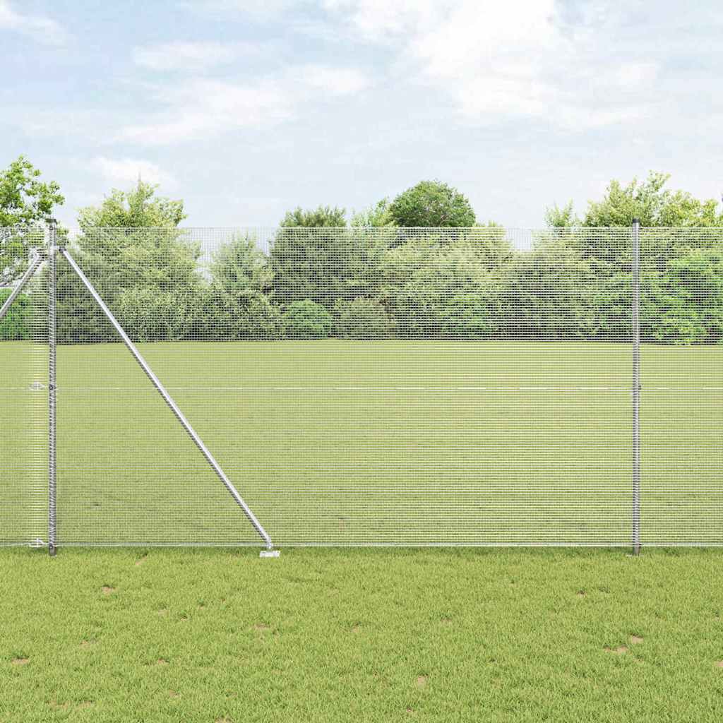 vidaXL Ogrodzenie z drutu spawanego z kolcami 50 x 1,5 m (S x W)