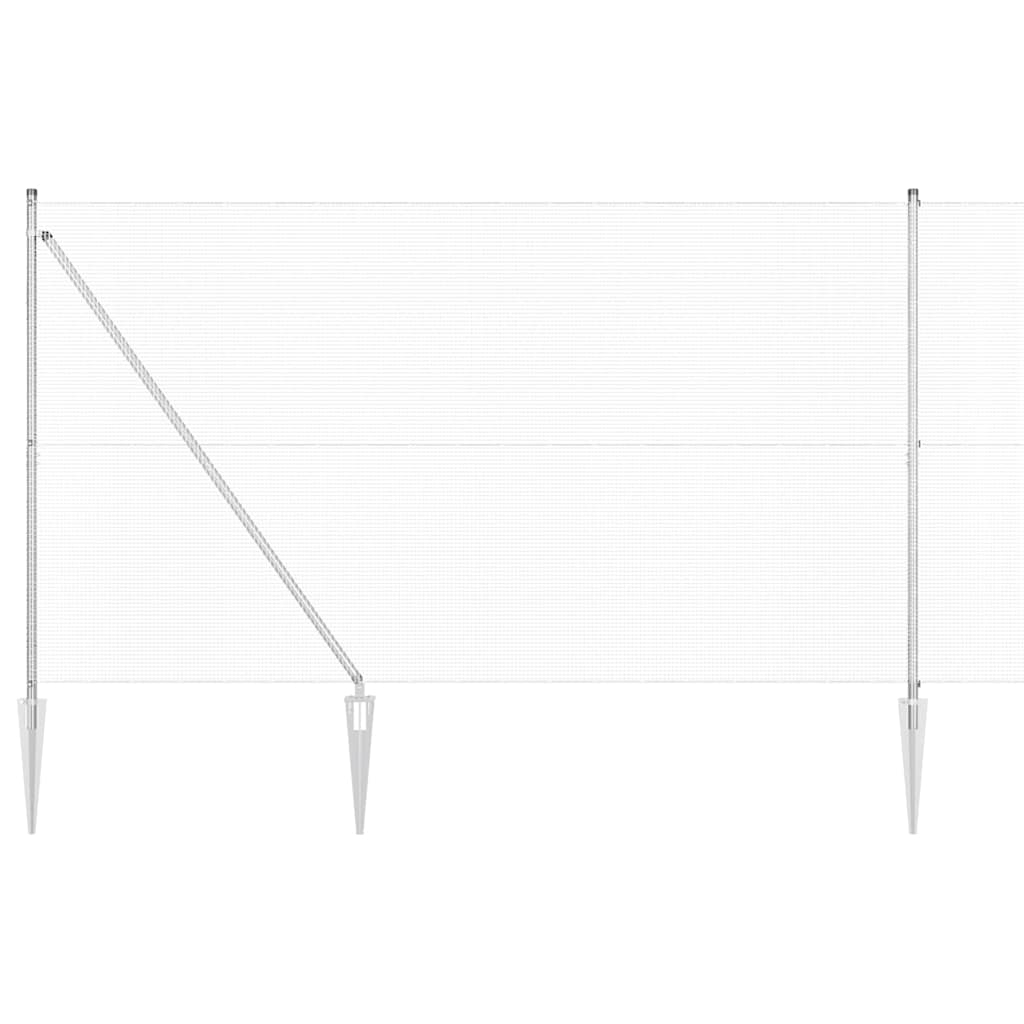 vidaXL Ogrodzenie z drutu spawanego z kolcami 50 x 1,5 m (S x W)