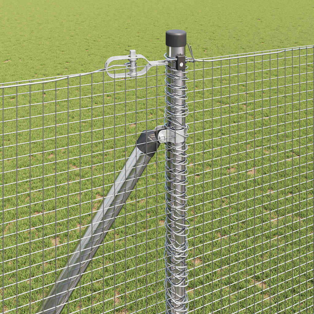 vidaXL Ogrodzenie z drutu spawanego z kolcami 50 x 1,5 m (S x W)
