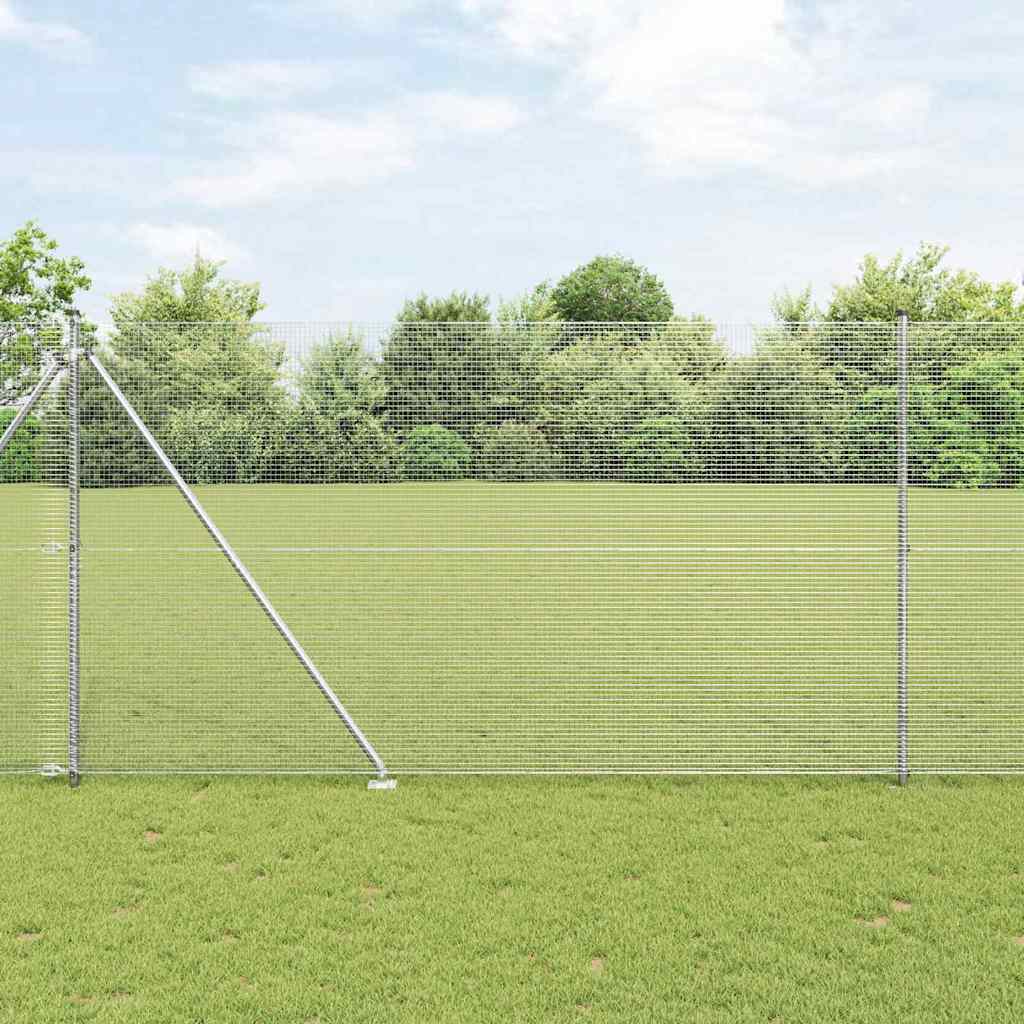 vidaXL Ogrodzenie z drutu spawanego z kolcami 50 x 1,5 m (S x W)