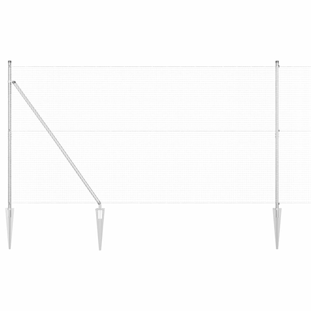 vidaXL Ogrodzenie z drutu spawanego z kolcami 50 x 1,5 m (S x W)