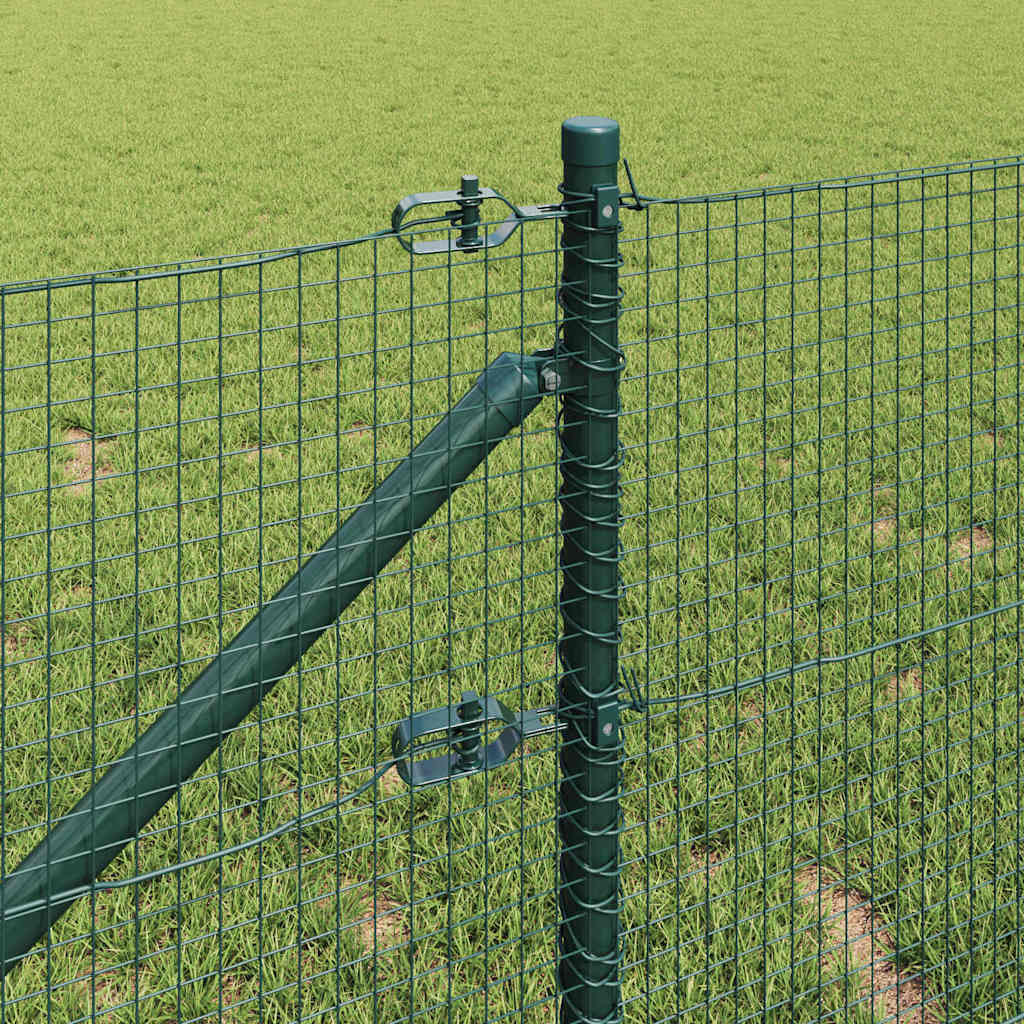 vidaXL Ogrodzenie z drutu spawanego z kolcami 10 x 0,8 m zielony