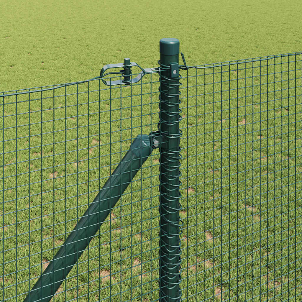 vidaXL Ogrodzenie z drutu spawanego z kolcami 10 x 1,2 m zielony