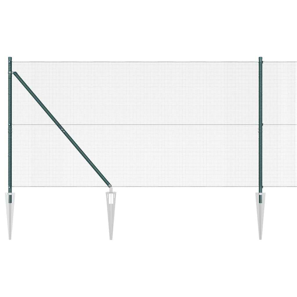 vidaXL Ogrodzenie z drutu spawanego z kolcami 10 x 1,4 m (S x W)