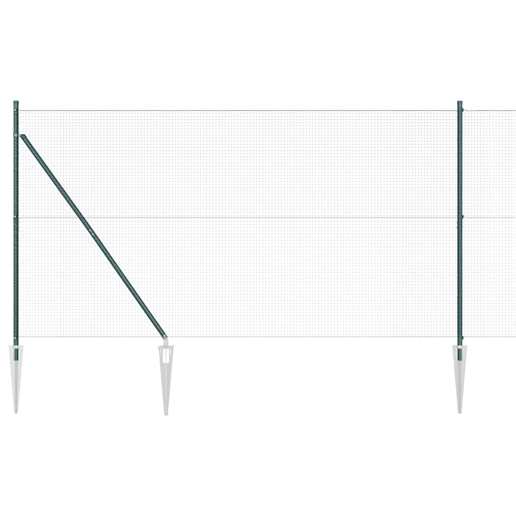 vidaXL Ogrodzenie z drutu spawanego z kolcami 10 x 1,4 m (S x W)