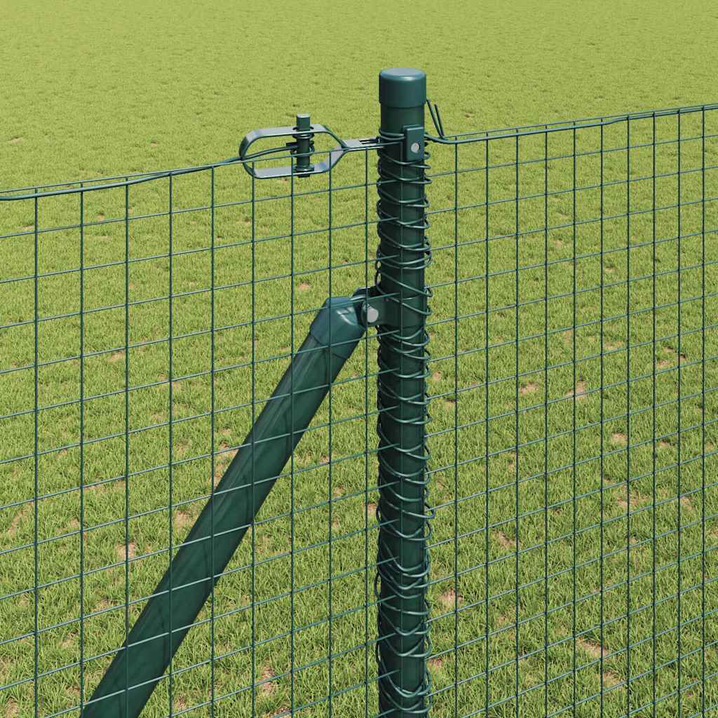 vidaXL Ogrodzenie z drutu spawanego z kolcami 10 x 1,6 m zielony