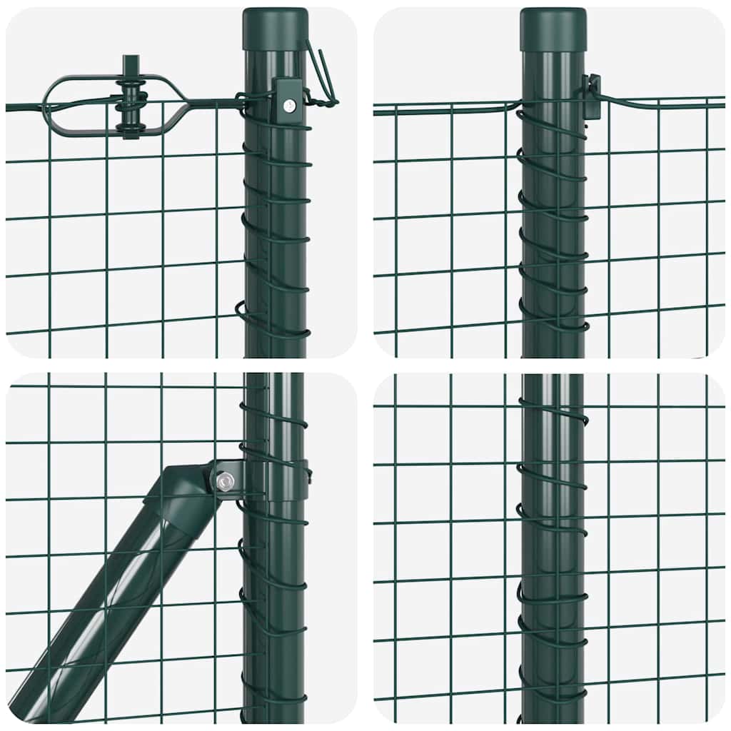 vidaXL Ogrodzenie z drutu spawanego z kolcami 25 x 0,8 m (S x W)
