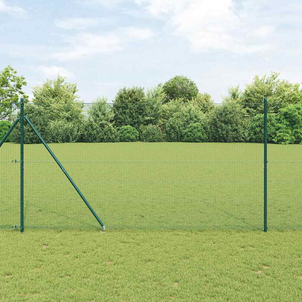vidaXL Ogrodzenie z drutu spawanego z kolcami 25 x 1,5 m (S x W)