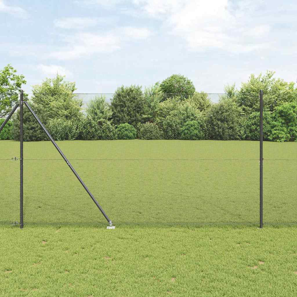 vidaXL Ogrodzenie z drutu spawanego z kolcami 25 x 1,6 m (S x W)