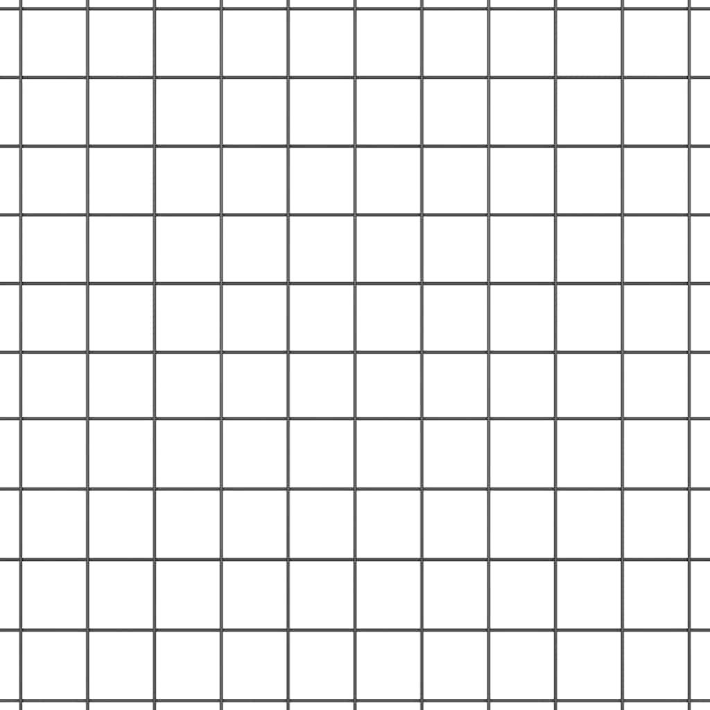 vidaXL Ogrodzenie z drutu spawanego z kolcami 100 x 0,5 m Szary Siatka