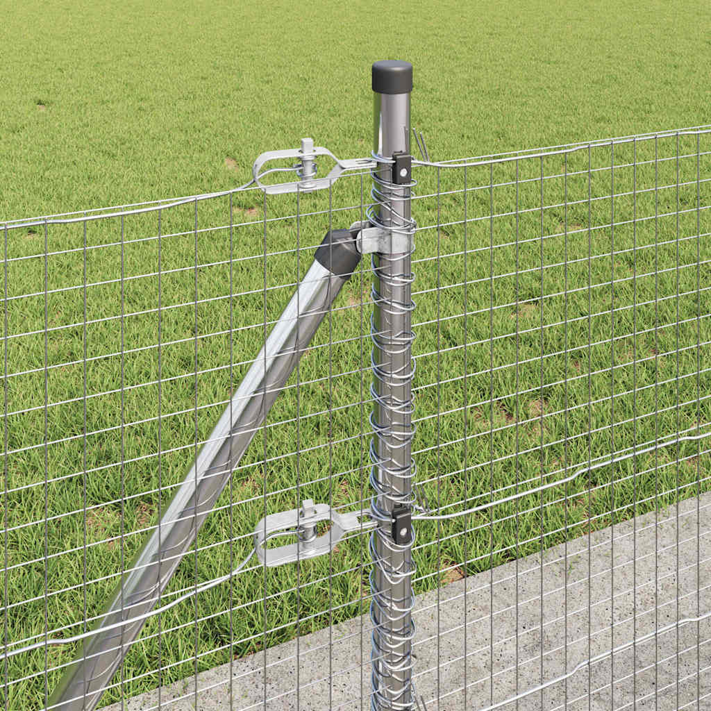 vidaXL Ogrodzenie z drutu spawanego z betonową podstawą 50 x 0,4 m
