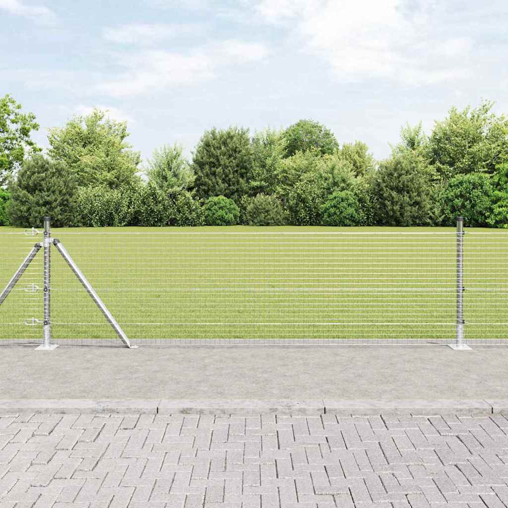 vidaXL Ogrodzenie z drutu spawanego z betonową podstawą 50 x 0,4 m