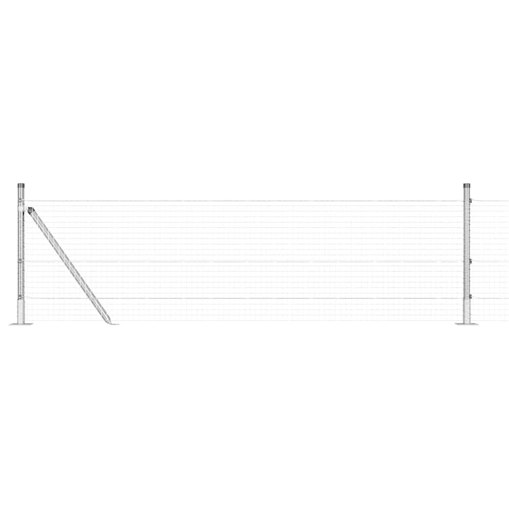 vidaXL Ogrodzenie z drutu spawanego z betonową podstawą 50 x 0,4 m