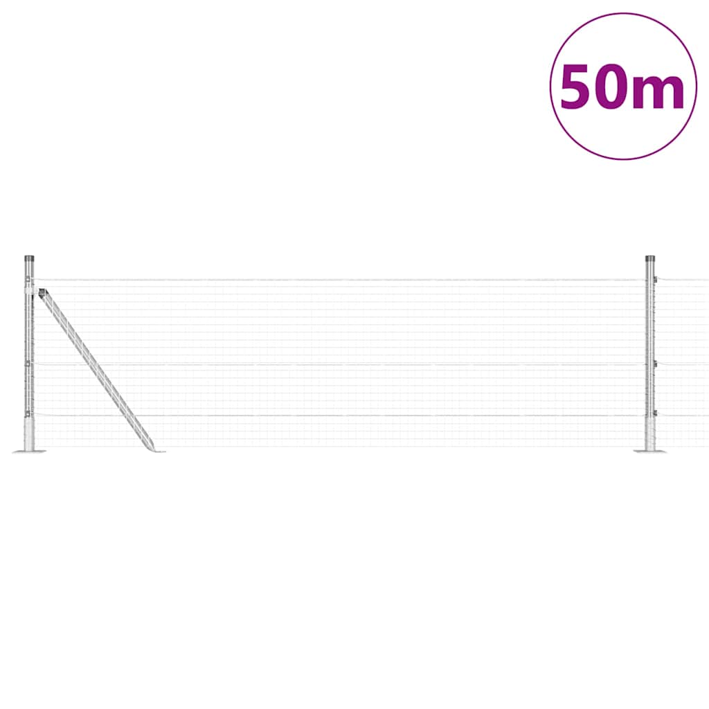 vidaXL Ogrodzenie z drutu spawanego z betonową podstawą 50 x 0,4 m