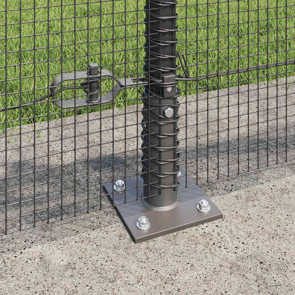 vidaXL Ogrodzenie z drutu spawanego z betonową podstawą 50 x 0,4 m