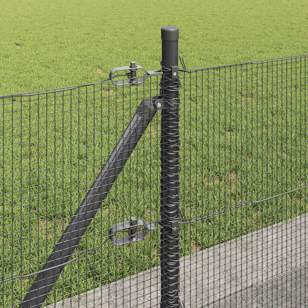 vidaXL Ogrodzenie z drutu spawanego z betonową podstawą 50 x 0,4 m