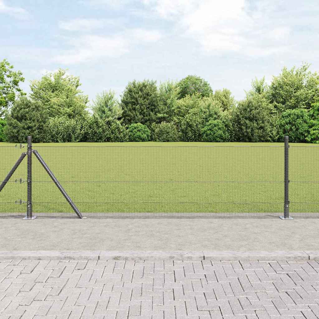 vidaXL Ogrodzenie z drutu spawanego z betonową podstawą 50 x 0,4 m