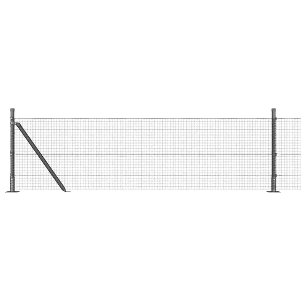 vidaXL Ogrodzenie z drutu spawanego z betonową podstawą 50 x 0,4 m