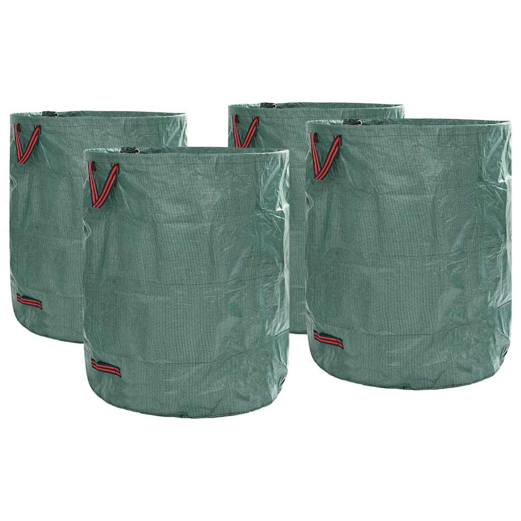 vidaXL Torby na odpady do ogrodu 4 pcs Zielony 79 x 79 x 99,5 cm