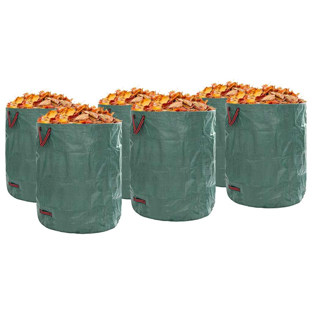 vidaXL Torby na odpady do ogrodu 12 pcs Zielony 79 x 79 x 99,5 cm