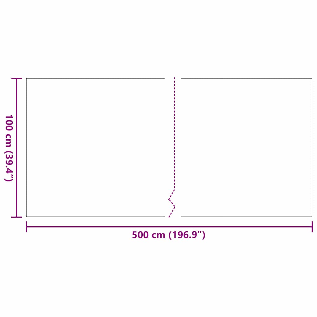 vidaXL Sztuczna trawa 500 x 100 x 3 cm PP i PE