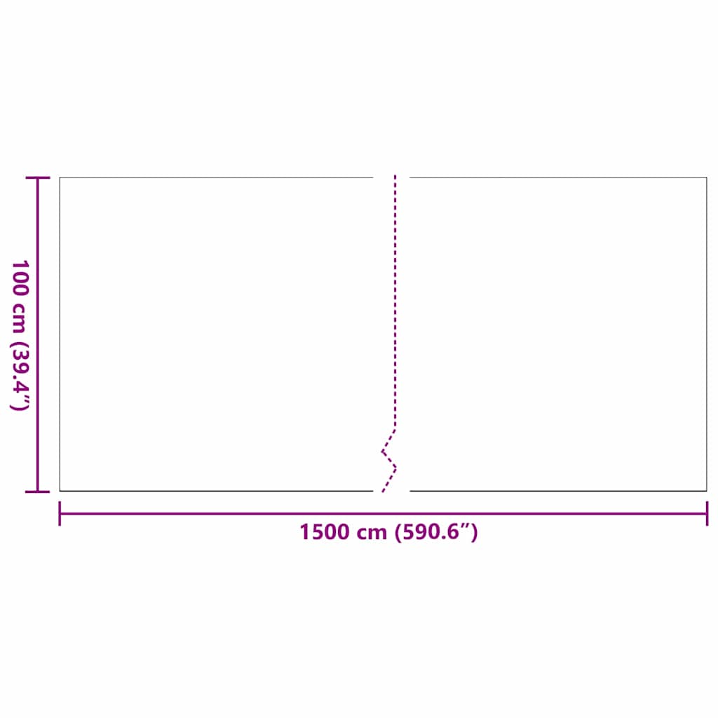 vidaXL Sztuczna trawa 1500 x 100 x 3 cm PP i PE