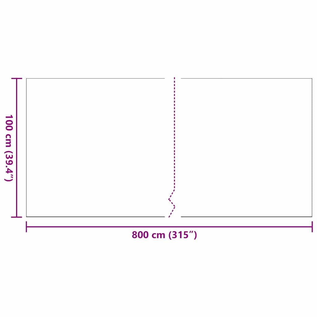 vidaXL Sztuczna trawa 800 x 100 x 4 cm PP i PE