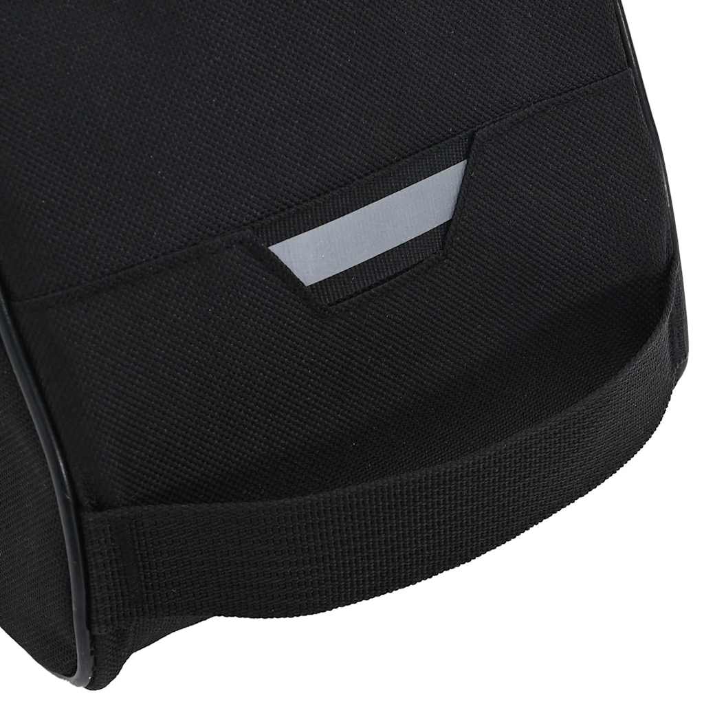 vidaXL Torba rowerowa Czarny 38 x 16 x 16 cm Poliester