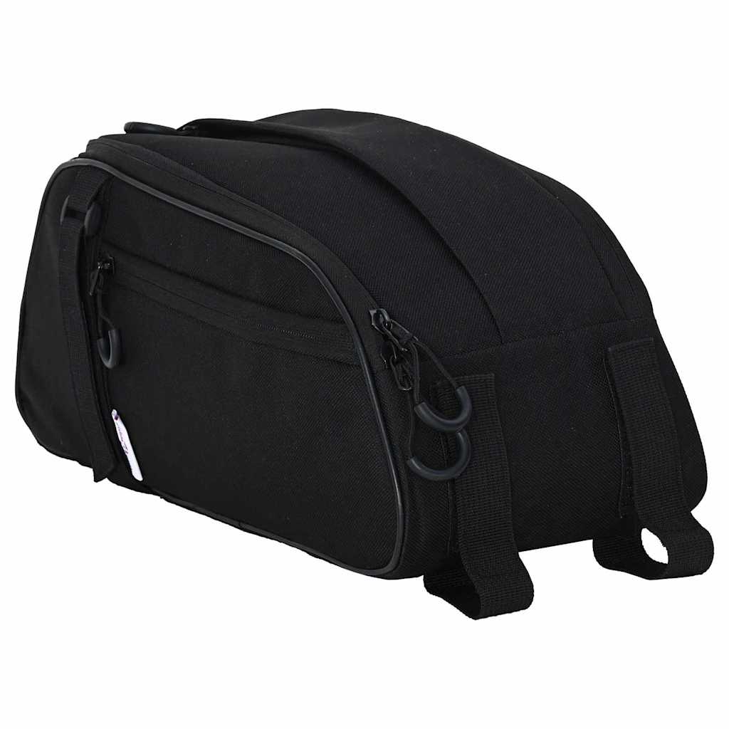 vidaXL Torba rowerowa Czarny 38 x 16 x 16 cm Poliester