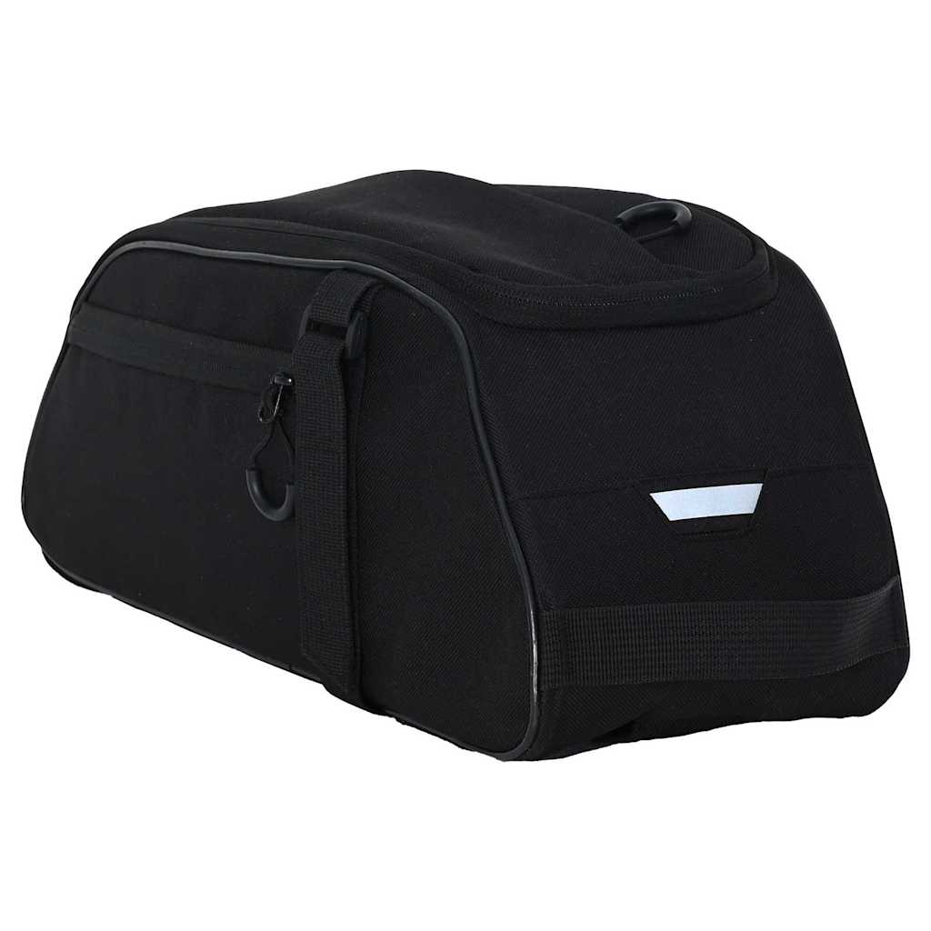 vidaXL Torba rowerowa Czarny 38 x 16 x 16 cm Poliester