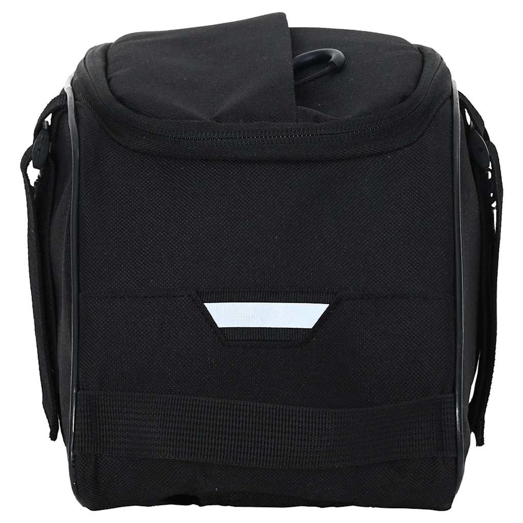 vidaXL Torba rowerowa Czarny 38 x 16 x 16 cm Poliester