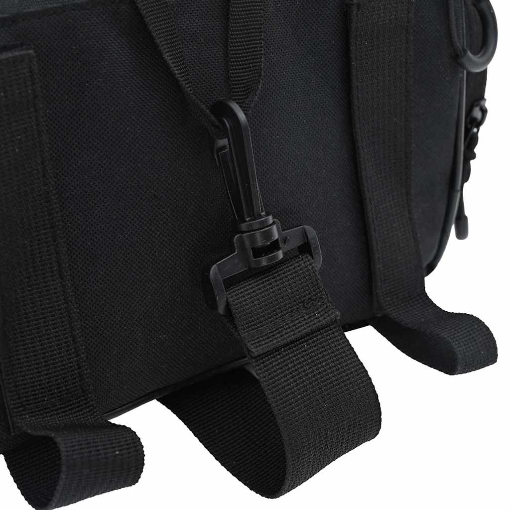 vidaXL Torba rowerowa Czarny 38 x 21 x 16 cm Poliester