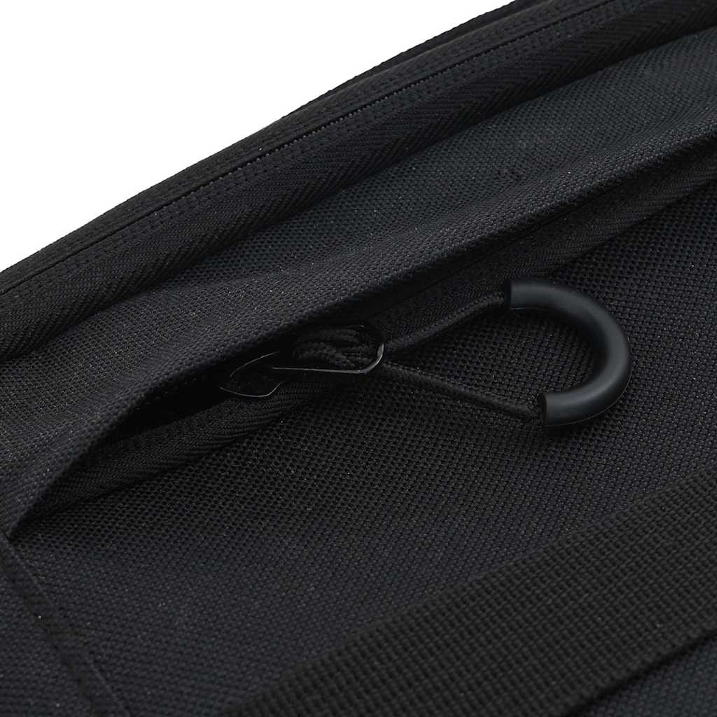 vidaXL Torba rowerowa Czarny 38 x 21 x 16 cm Poliester