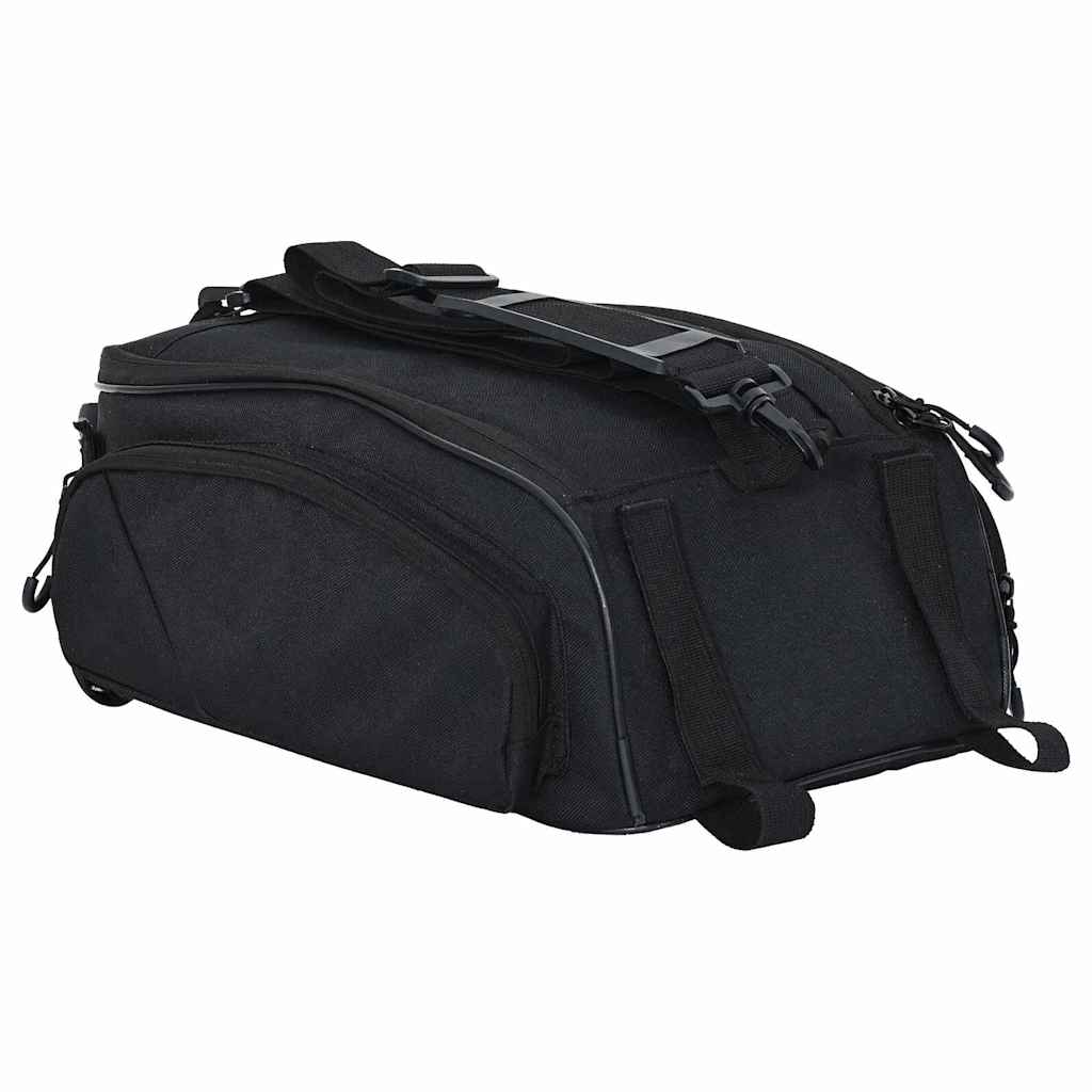vidaXL Torba rowerowa Czarny 38 x 21 x 16 cm Poliester