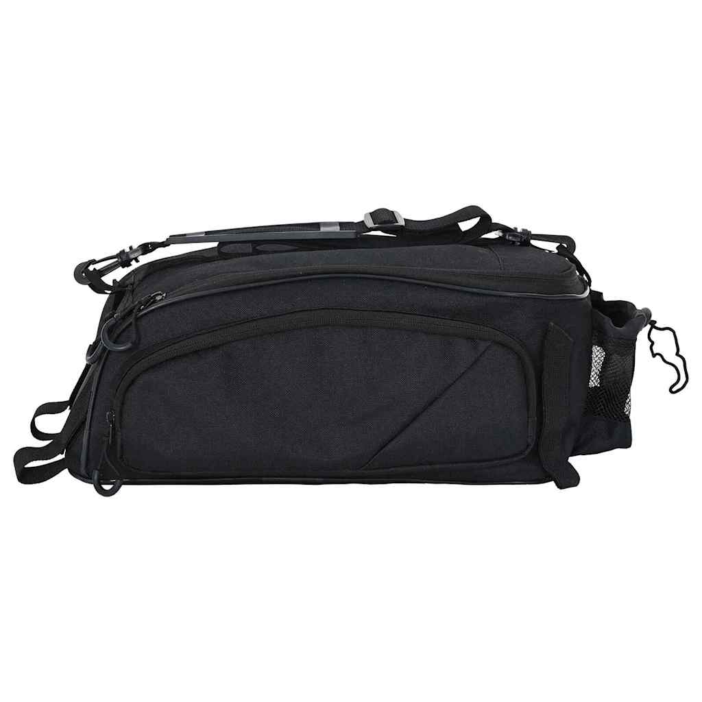 vidaXL Torba rowerowa Czarny 38 x 21 x 16 cm Poliester