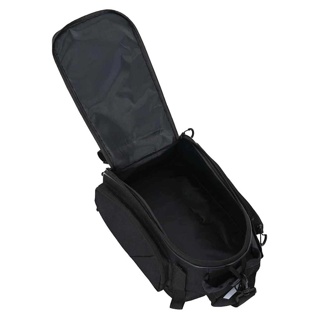 vidaXL Torba rowerowa Czarny 38 x 21 x 16 cm Poliester