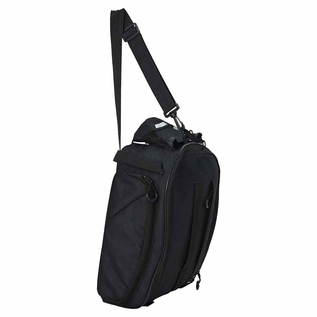 vidaXL Torba rowerowa Czarny 38 x 21 x 16 cm Poliester