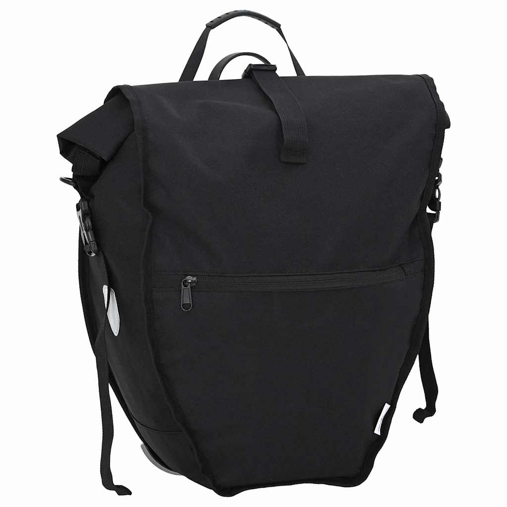 vidaXL Torba rowerowa Czarny 32,5 x 17 x 57 cm Poliester