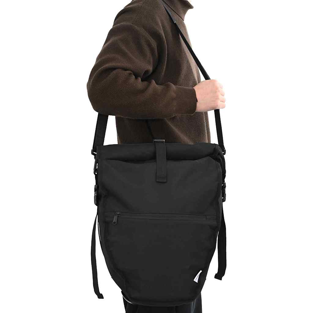 vidaXL Torba rowerowa Czarny 32,5 x 17 x 57 cm Poliester